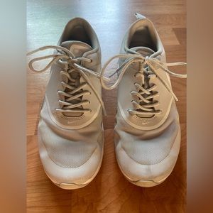 Nike Grey & White Low Top Sneakers